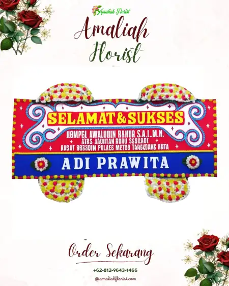 Papan Bunga Ucapan Selamat purbaratu